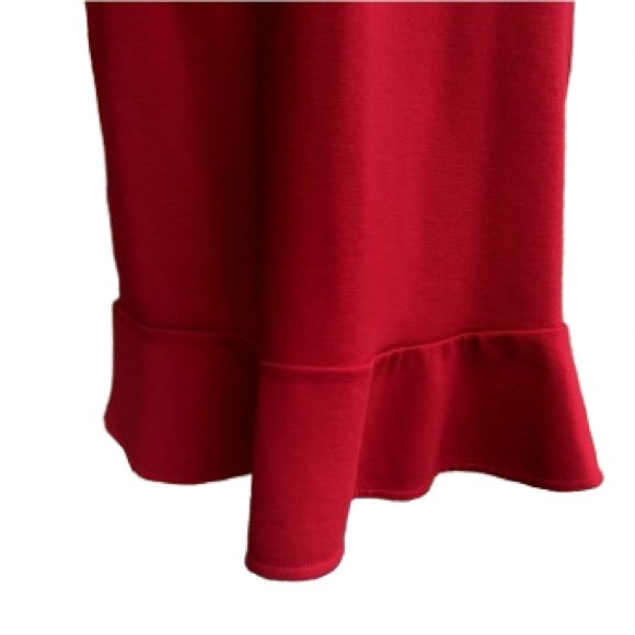 Chic Red Midi Dress Lands End 14 Christmas Valentine’s Day! - Picture 4 of 6